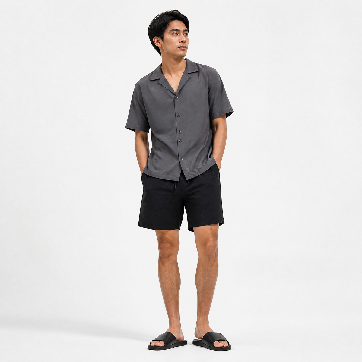 Black UV Beach Short