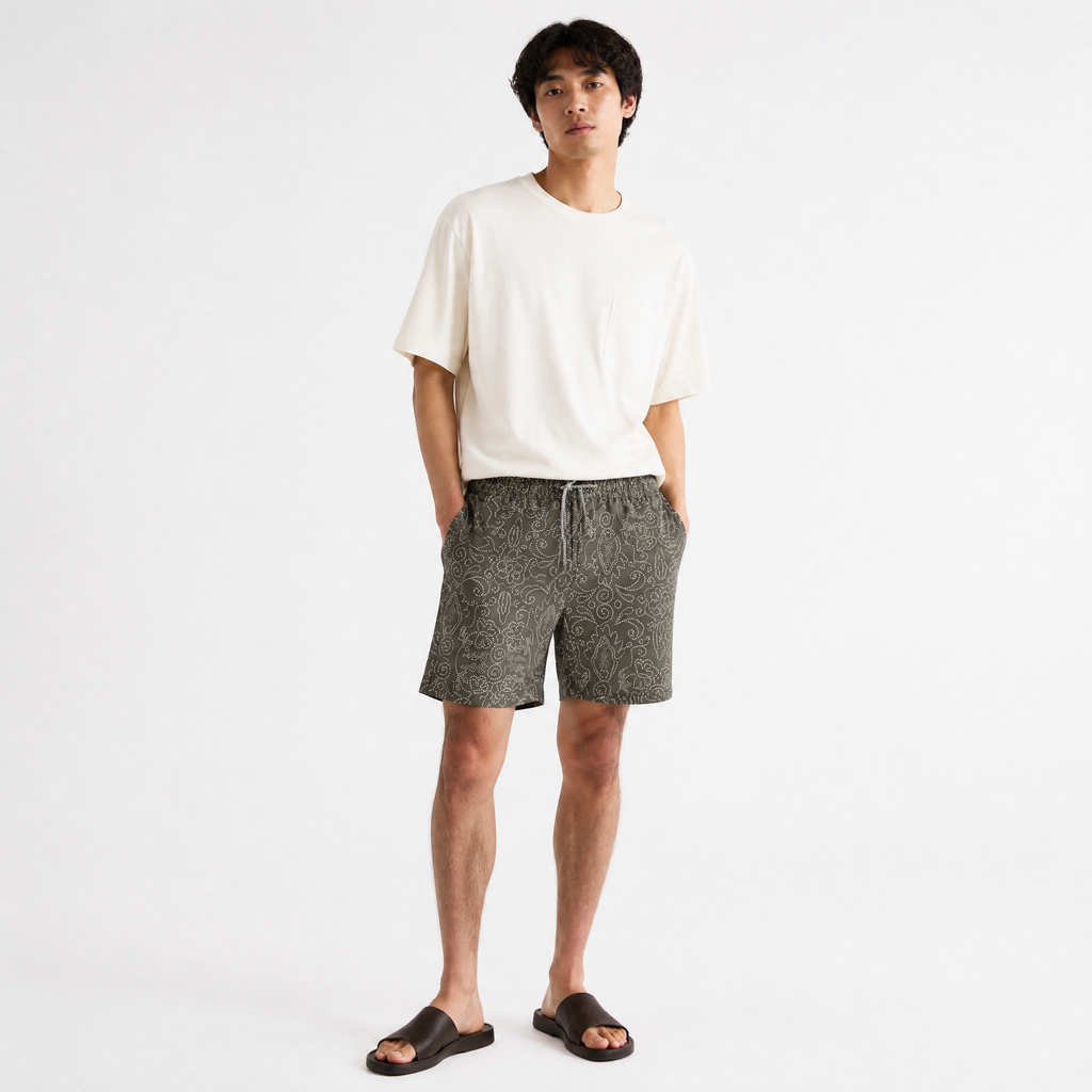 Dotted Paisley UV Beach Short