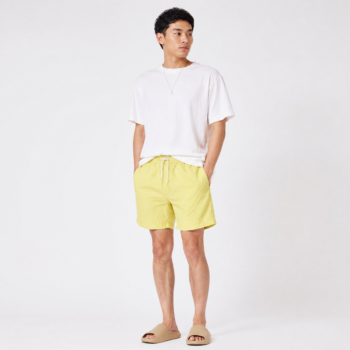 Yellow UV Beach Short