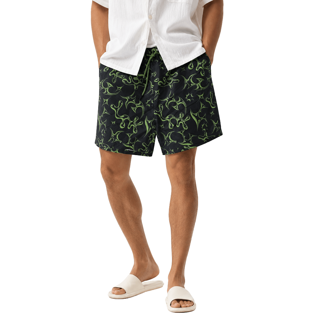 Neon Chrome UV Beach Short