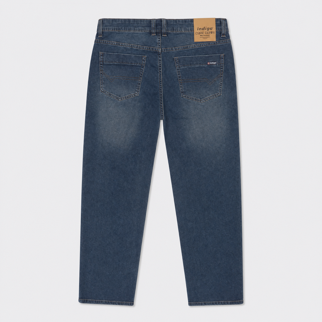 Straight Blue Jeans