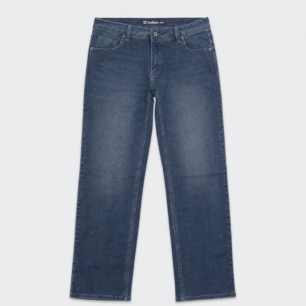 Straight Blue Jeans