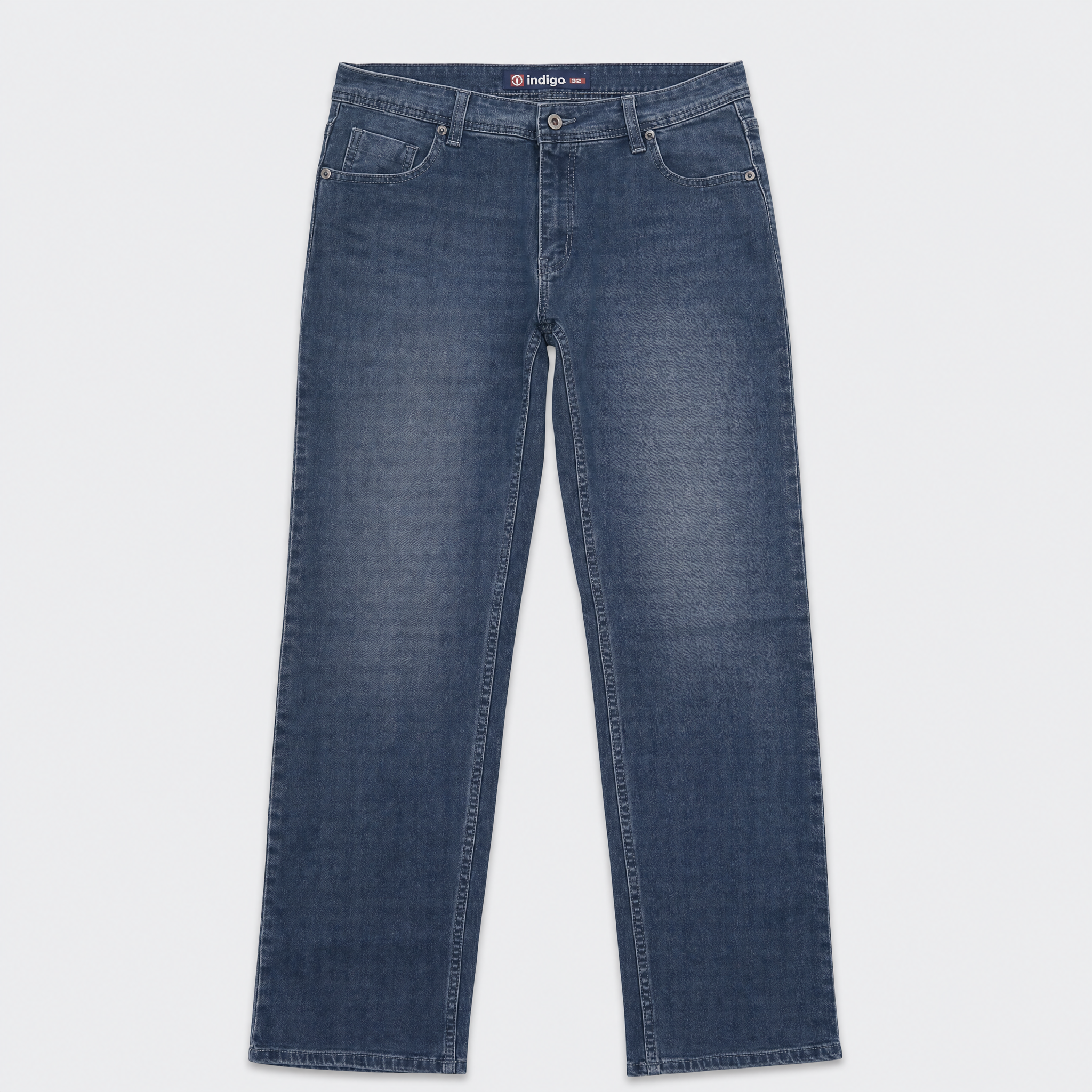 Straight Blue Jeans